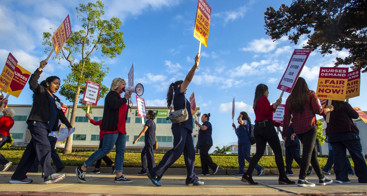The rising power of nurses is on display in a flurry of strikes