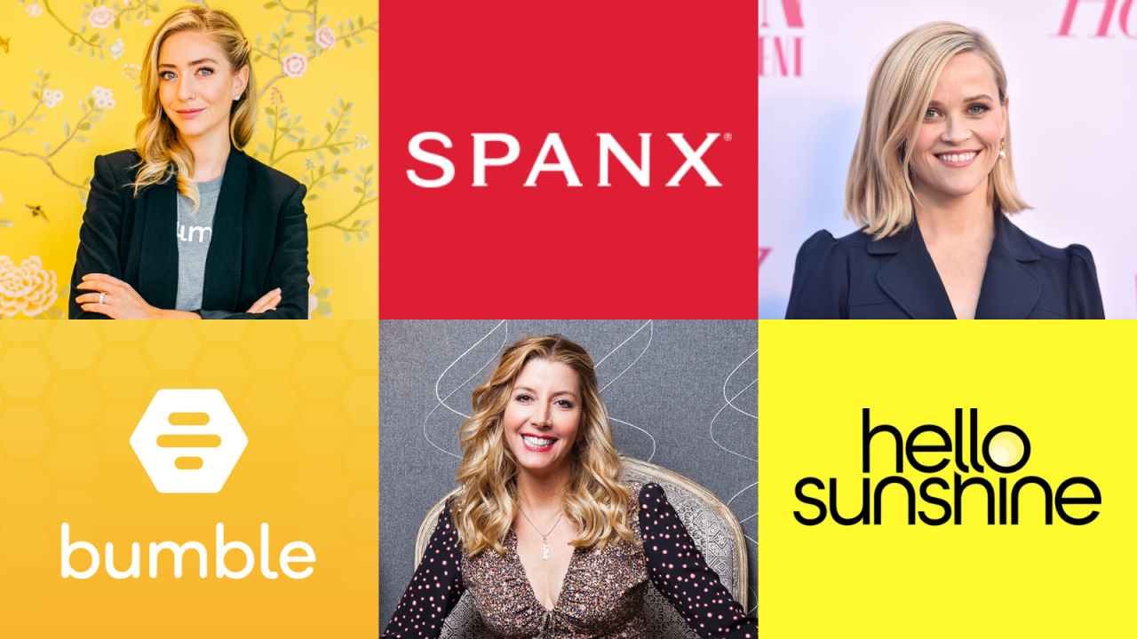Do you know what the founders of Bumble, Spanx, and Hello Sunshine have in  common?