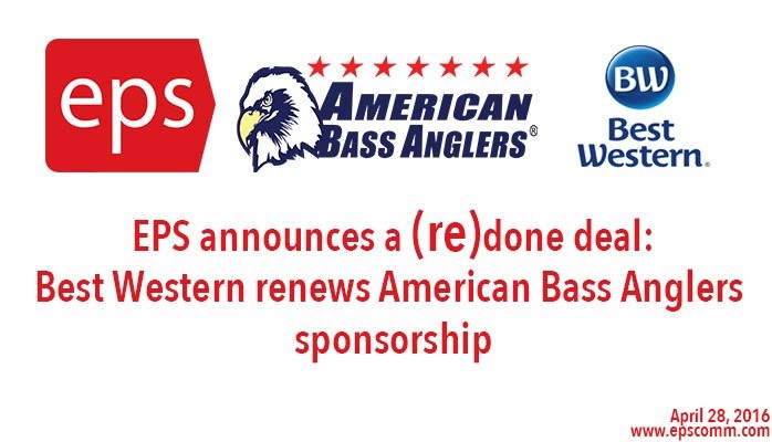 EPS announces a (re)done deal: Best Western renews American Bass Anglers sponsorship