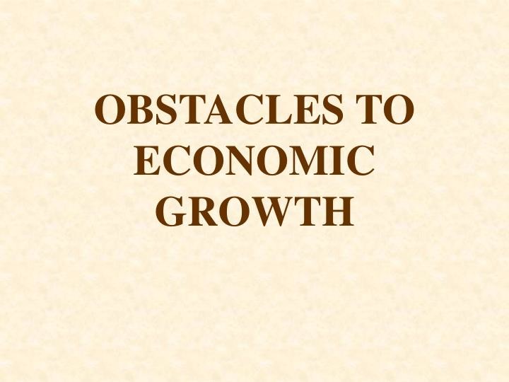 obstacles to development