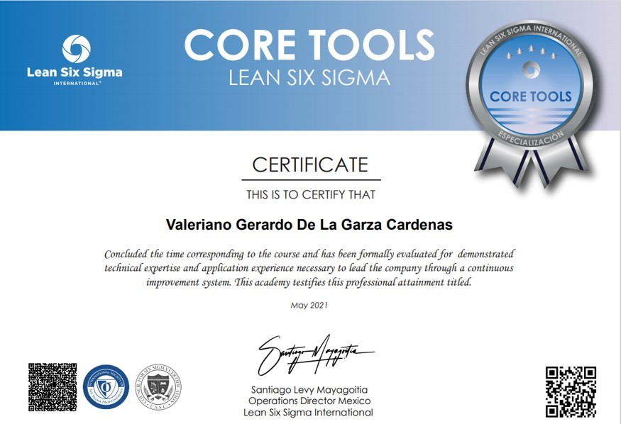 Core Tools Certificate Core Tools Certificate