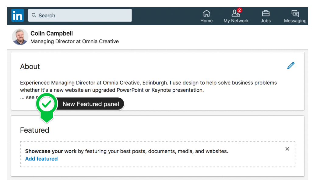 LinkedIn's new 'Featured' Feature: How it works and how best to use it