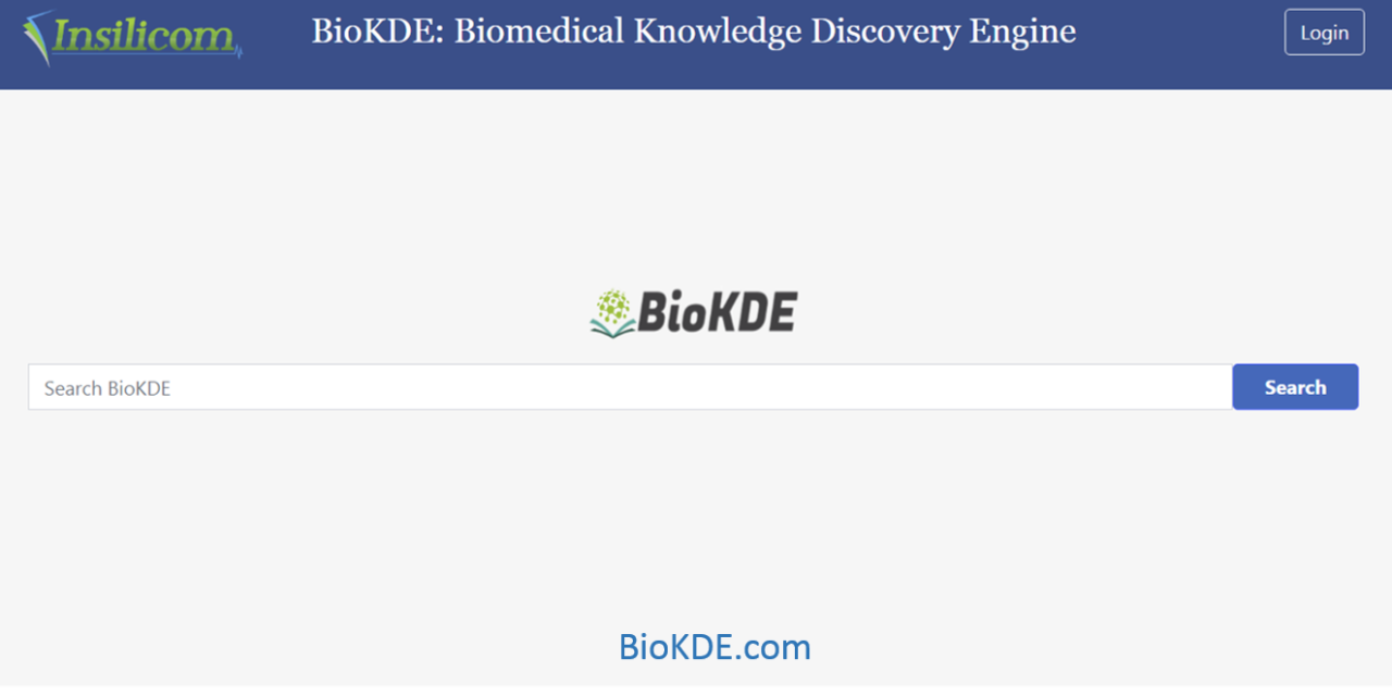 BioKDE: An AI-powered Search Engine for Biomedical Literature