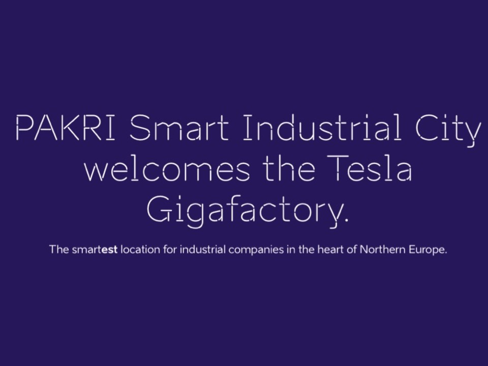 Opening up PAKRI's offer for Tesla Gigafactory. The macro scale.