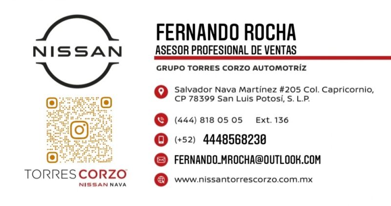  Fernando Martinez Rocha - Asesor profesional de ventas - Nissan Grupo  Torres Corzo | LinkedIn