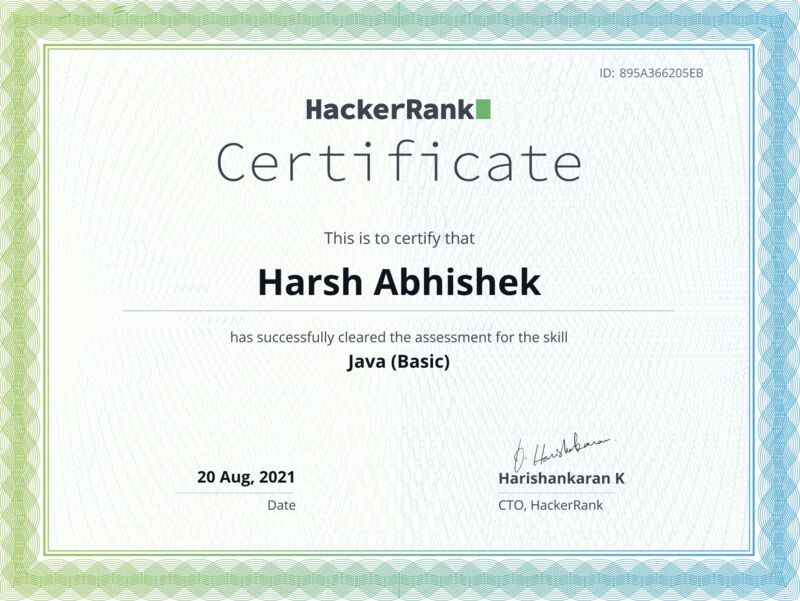 Harsh Abhishek on LinkedIn: #java #telstra #telstraindia Harsh Abhishek on LinkedIn: #java #telstra #telstraindia
