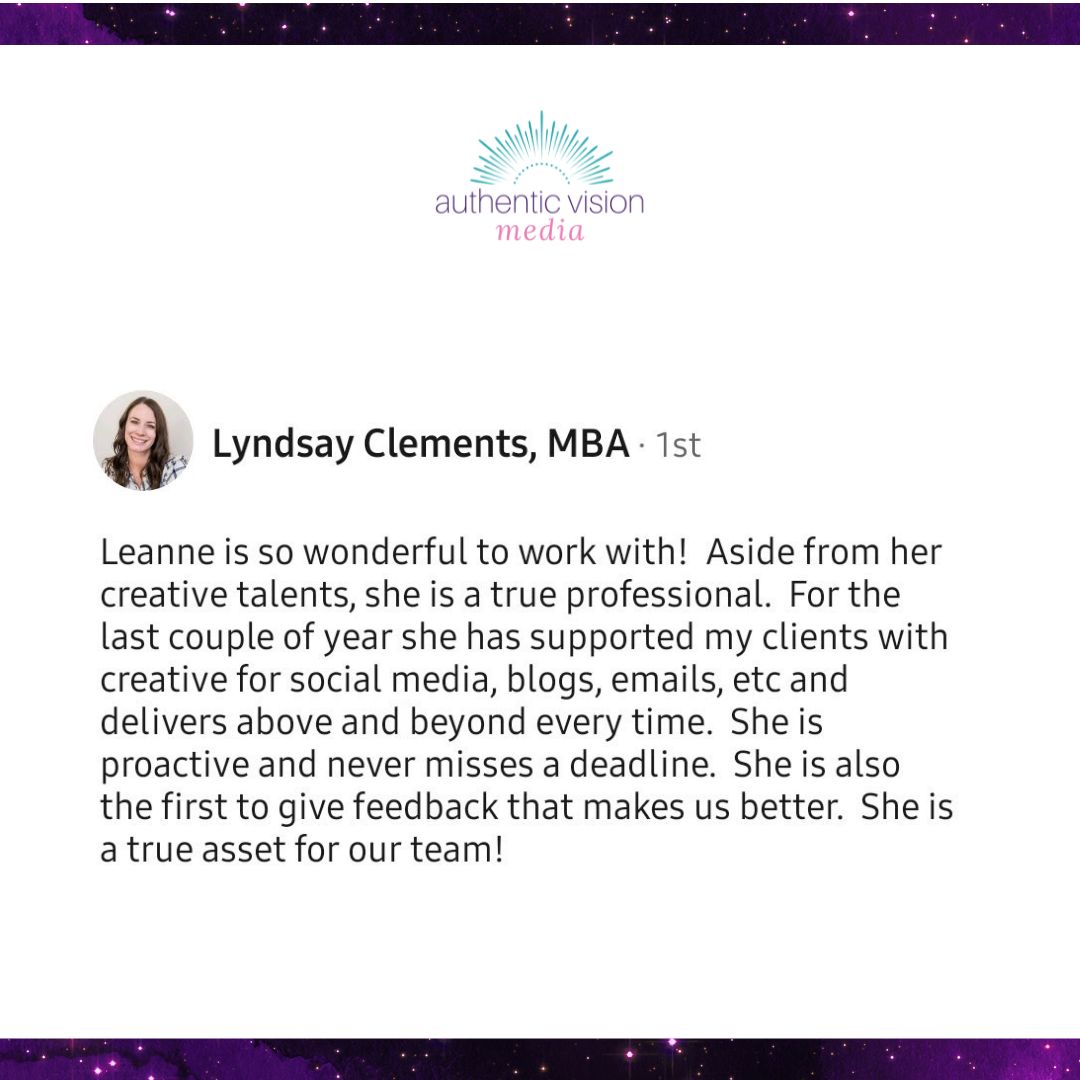 Leanne Knight, Graphic Designer on LinkedIn: Lyndsay Clements, MBA from ...