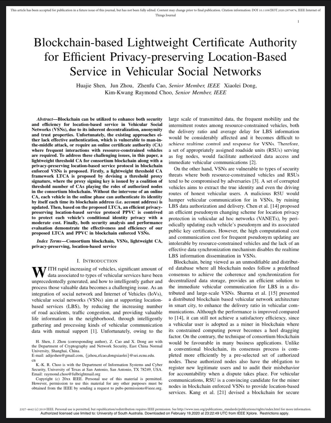 Raymond Choo on LinkedIn: Blockchain based Lightweight Certificate Raymond Choo on LinkedIn: Blockchain based Lightweight Certificate