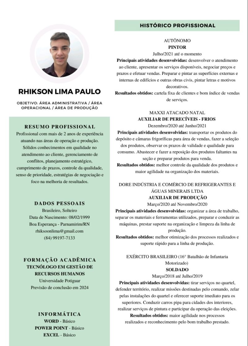 Rhikson Lima - Universidade Potiguar - Natal, Rio Grande do Norte, Brasil |  LinkedIn