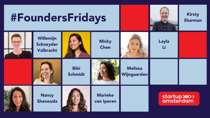 StartupAmsterdam on LinkedIn: 8 #FoundersFridays Female