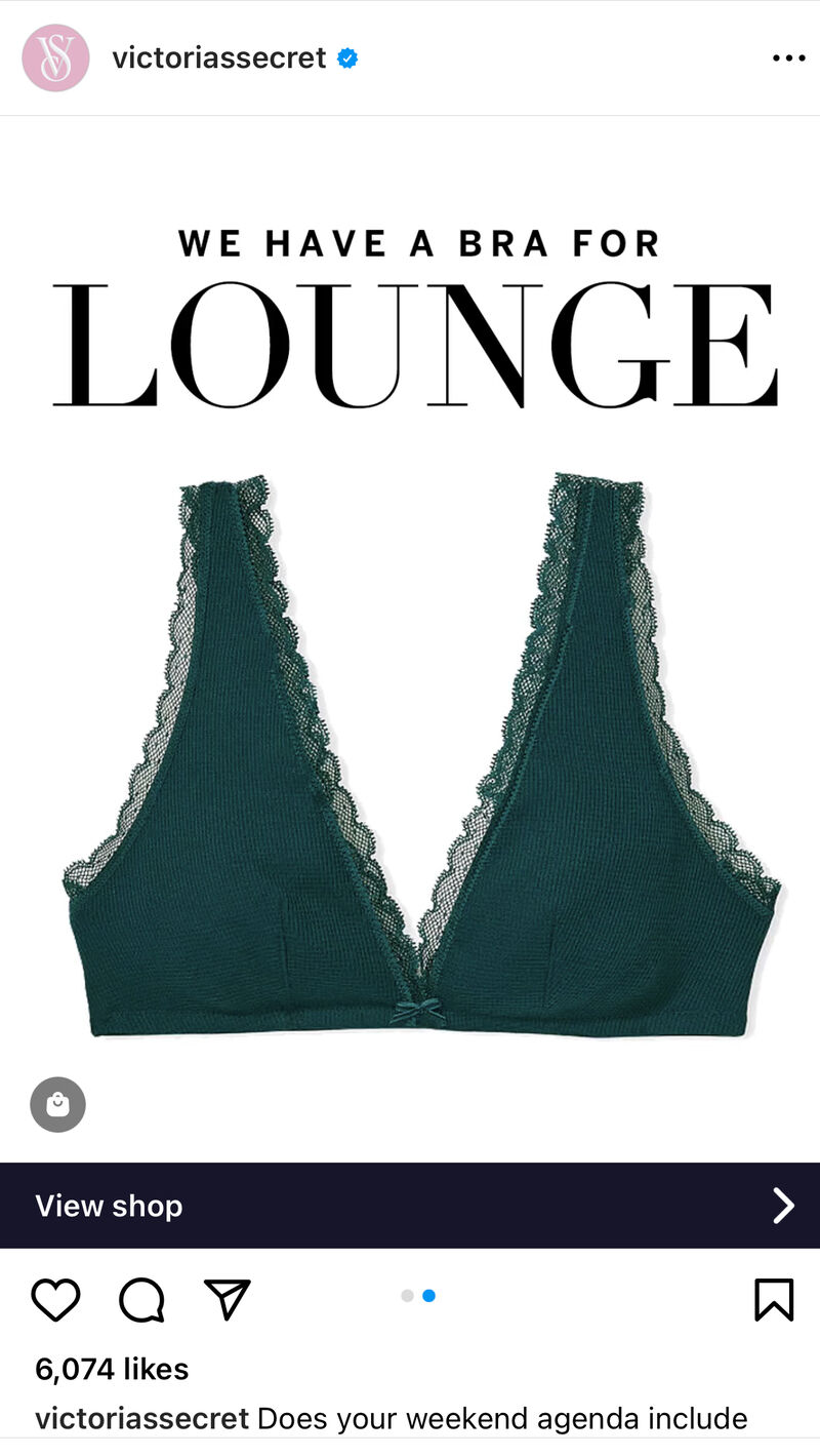 Melanie Marsden on LinkedIn: Here's what I think about Victoria Secret's  latest 'Lounge' bra post…