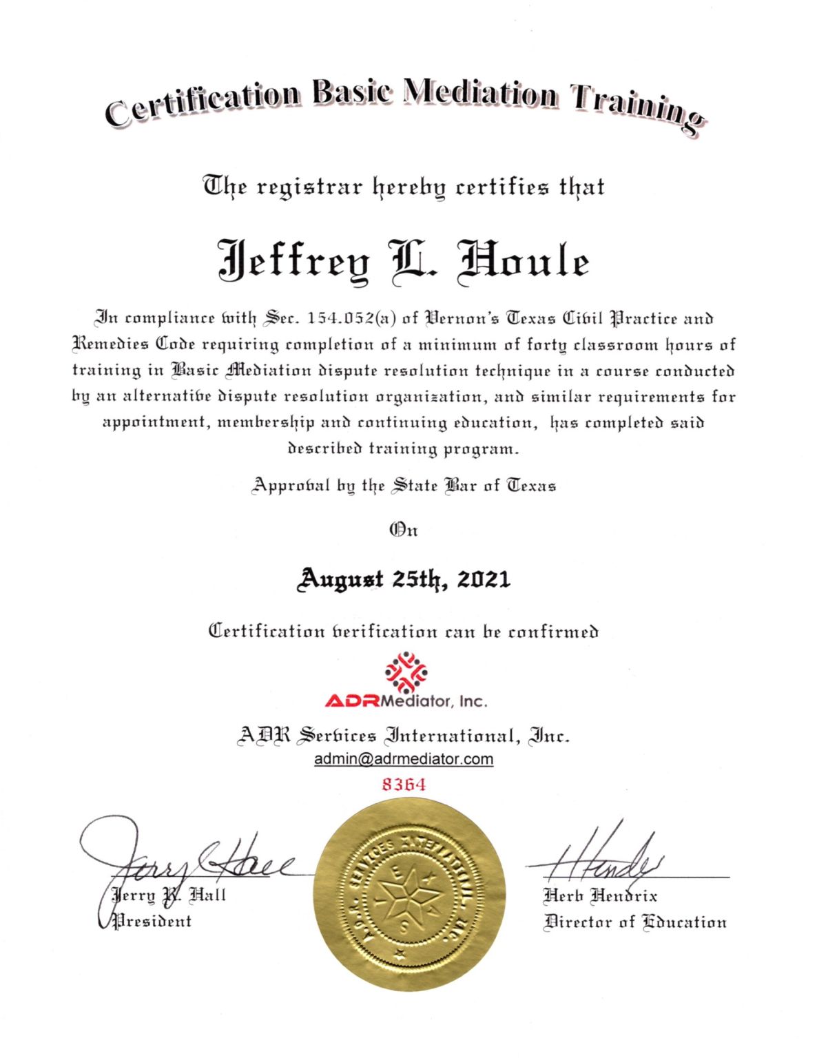 Jeff Houle on LinkedIn: Alternate Dispute Resolution (ADR) Mediation Jeff Houle on LinkedIn: Alternate Dispute Resolution (ADR) Mediation