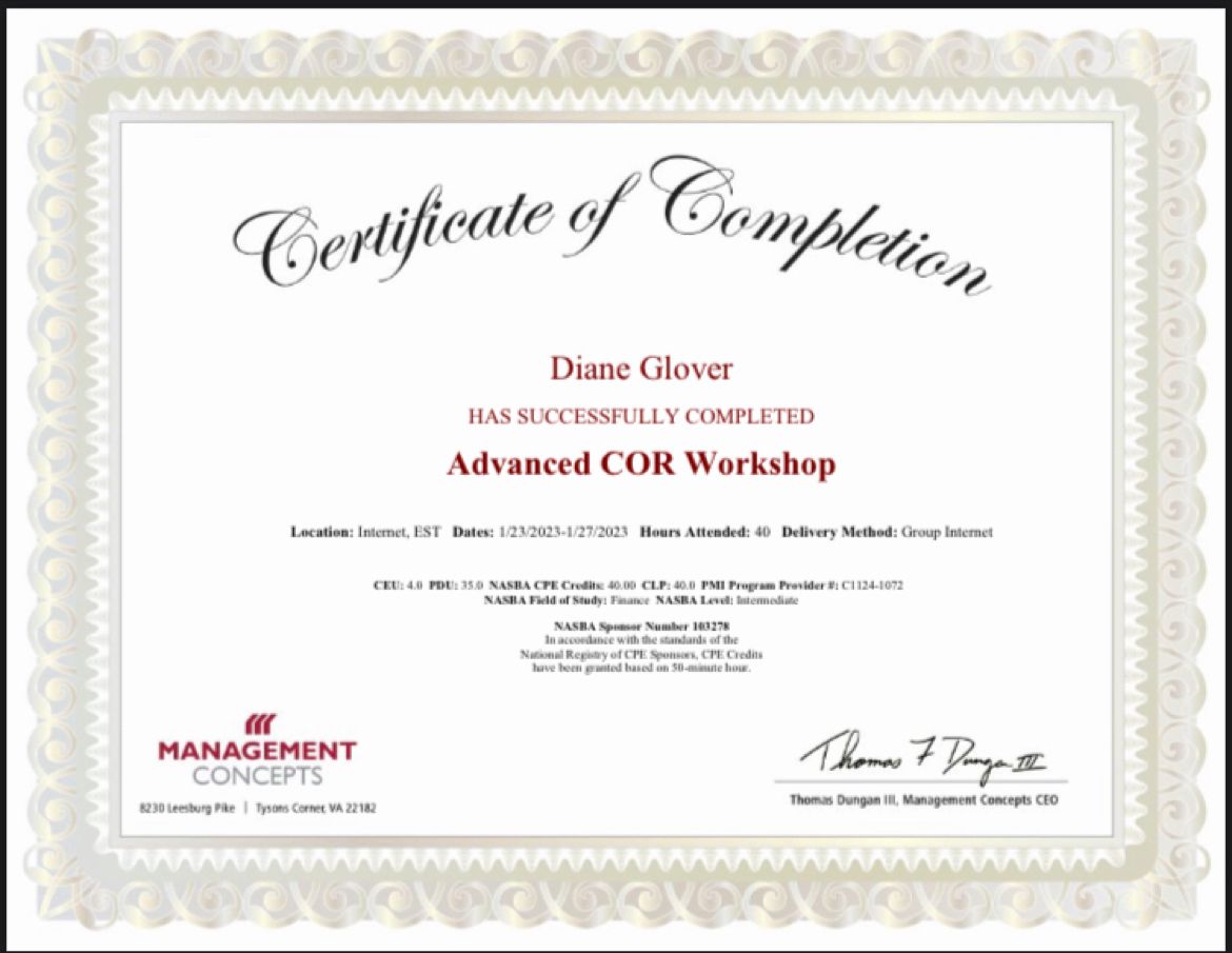 Diane Glover on LinkedIn: Last week I received my certification for Diane Glover on LinkedIn: Last week I received my certification for