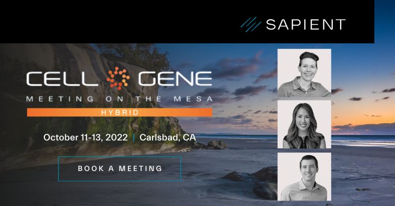 Sapient on LinkedIn: Cell Gene Meeting on the Mesa 2022 The Sapient Sapient on LinkedIn: Cell Gene Meeting on the Mesa 2022 The Sapient