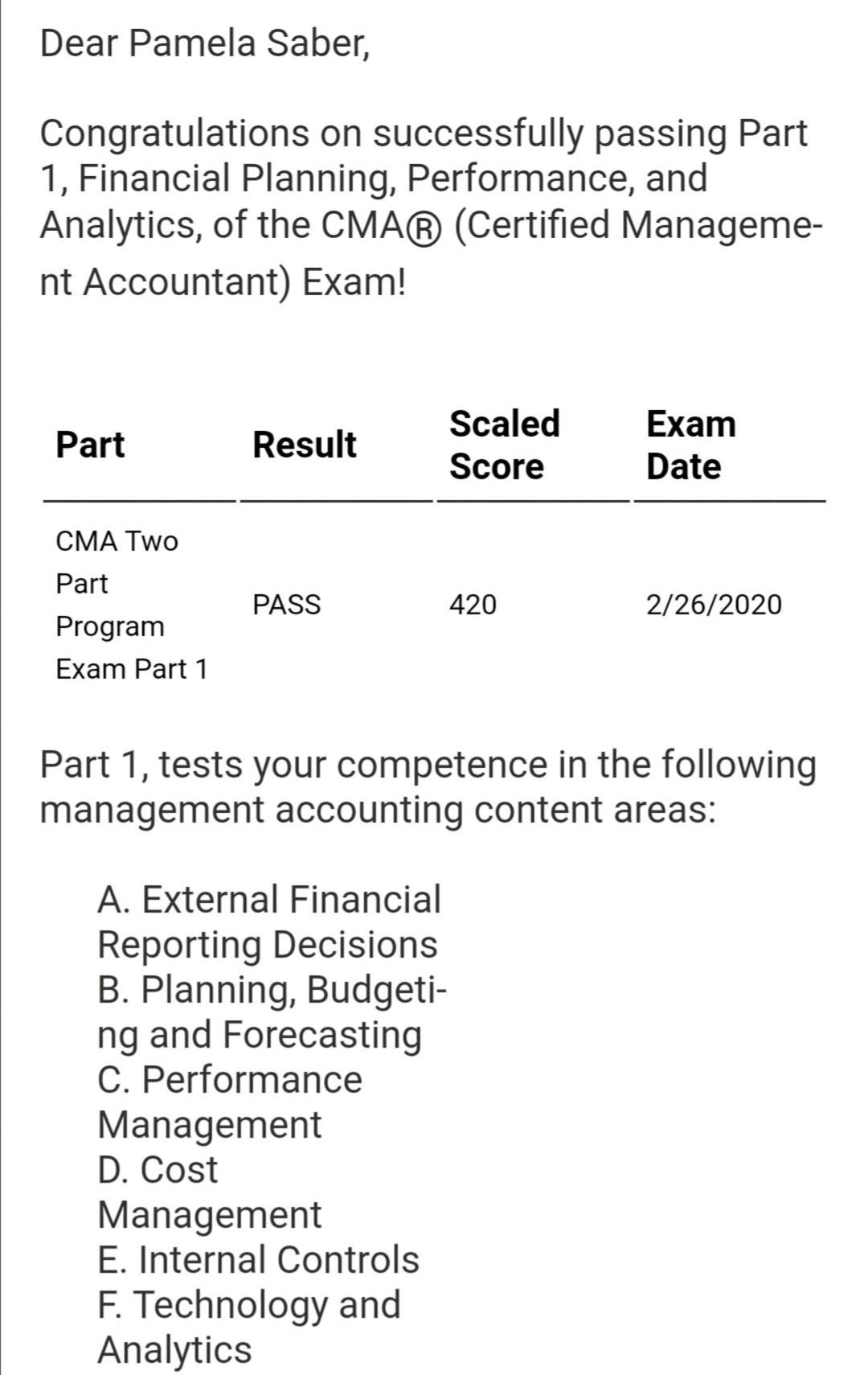 Pamela Saber CMA® on LinkedIn: I finally earned my CMA certification Pamela Saber CMA® on LinkedIn: I finally earned my CMA certification