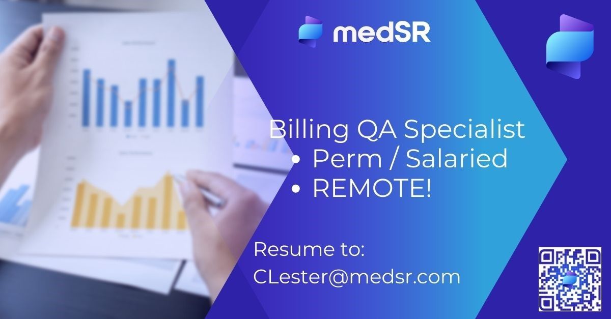Cherie Lester CHTHP on LinkedIn: BILLING QA ANALYST (position #2 Cherie Lester CHTHP on LinkedIn: BILLING QA ANALYST (position #2