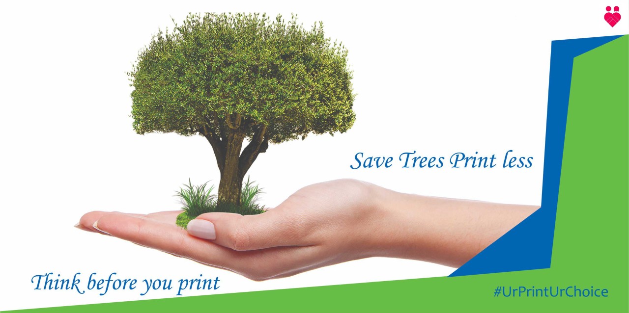 Print Less - Save Tree - Stand For A Cause