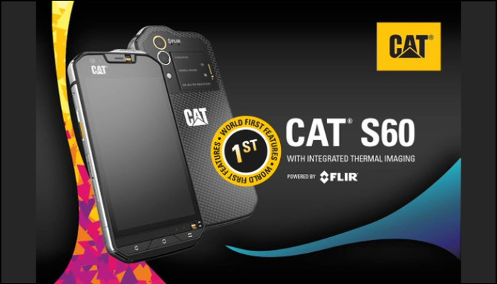 Today, we launched the Cat S60. It's the world's first smartphone with an  integrated thermal camera