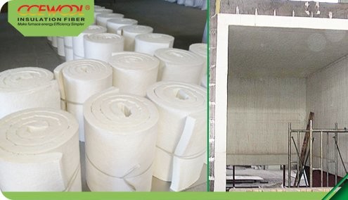 The application of high temperature ceramic wool blanket in furnace 4
