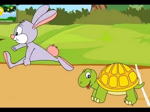 Rabbit and tortoise. Story continues.