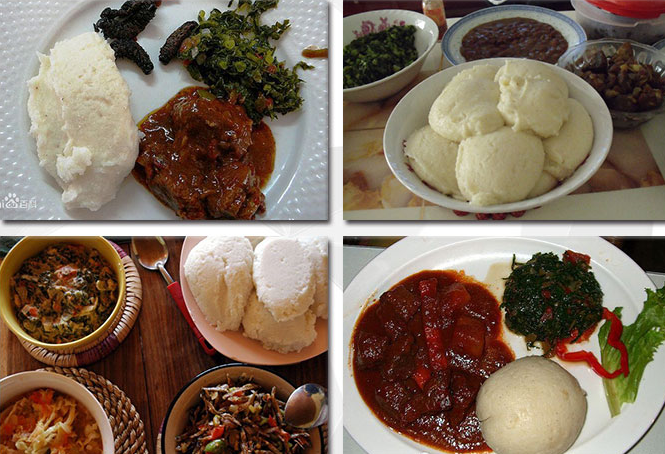 Tanzania staple food Ugali 