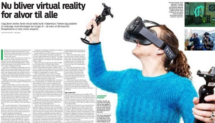 første virtual reality-butik åbner i