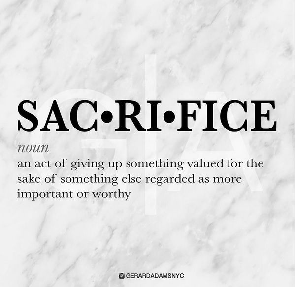 Personal sacrifices at work, what benefits does it bring or not.?
