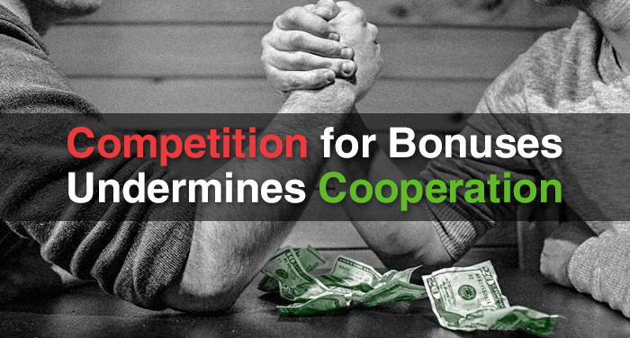 Competition for Bonuses Undermines Cooperation