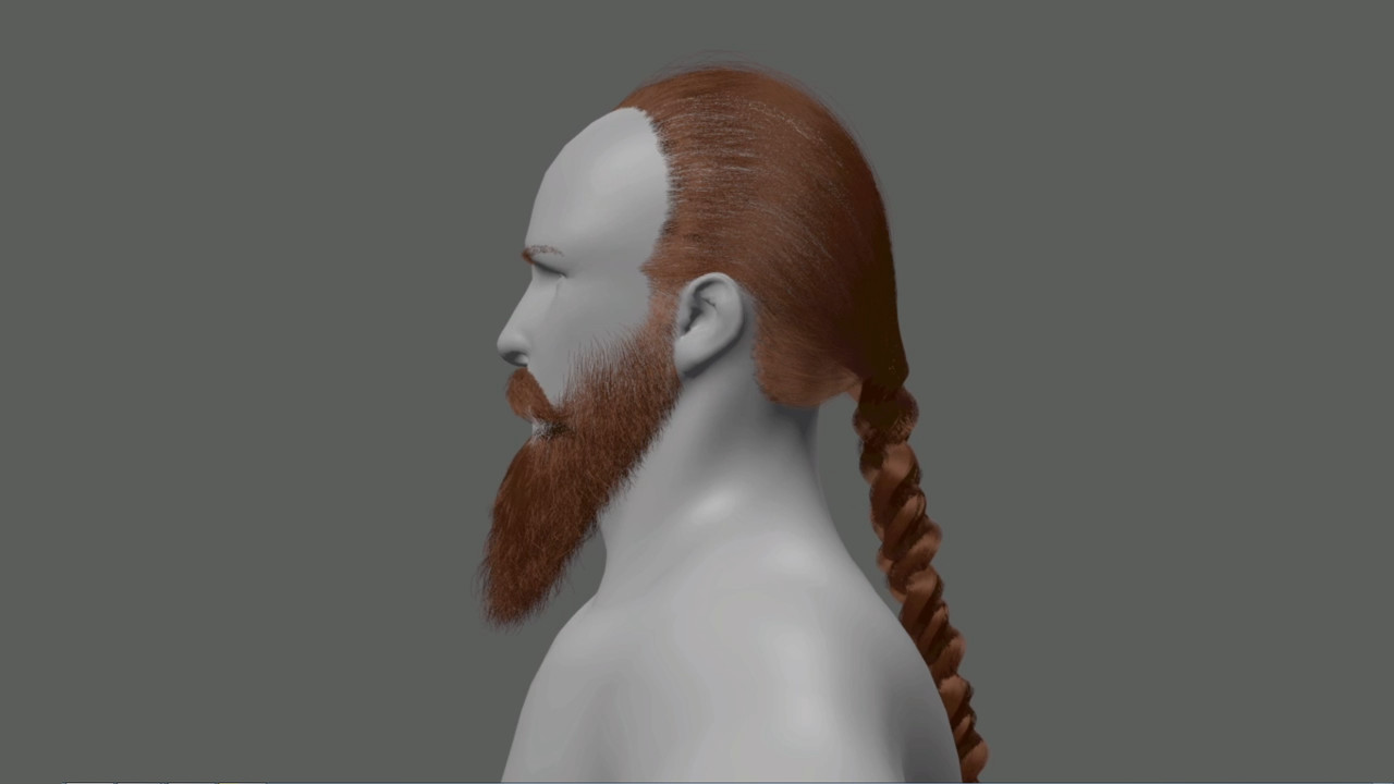 hi , this is a hair Style and Dynamic test i did for upcoming feature film  , done in maya xGen , hope you like it .