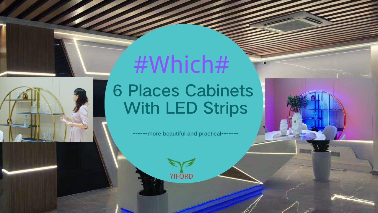 Install LED light strips in these 6 places of your cabinets, which