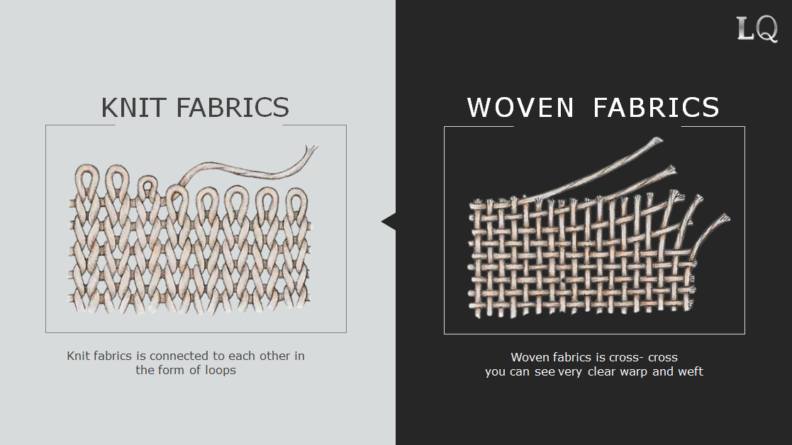 THE DIFFERENCE BETWEEN KNIT & WOVEN FABRICS