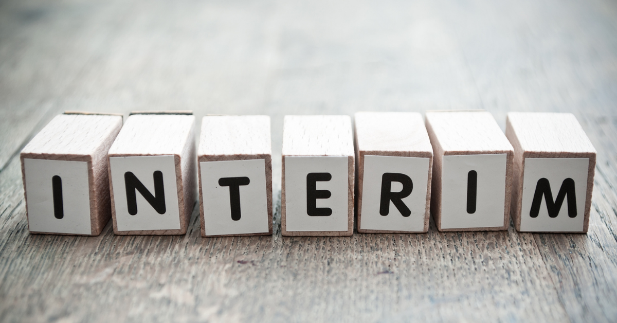 What does the word interim mean?