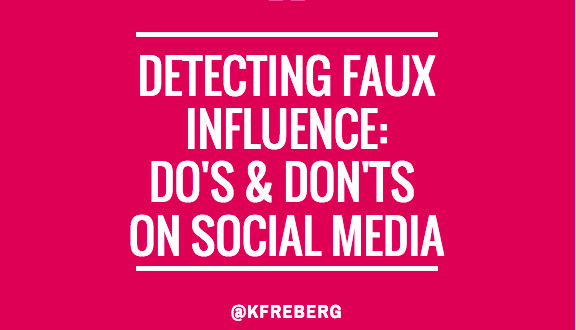 Detecting Faux Influence: Do's & Don'ts on Social Media