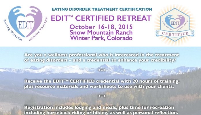 EATING DISORDER CERTIFICATION EATING DISORDER CERTIFICATION