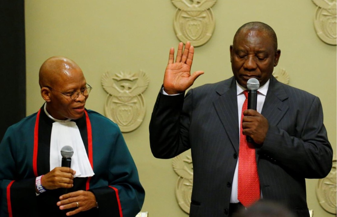 Madiba FINALLY gets his man: Cyril Ramaphosa sworn in as SA's president
