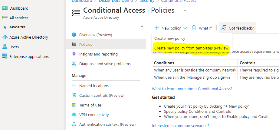 Azure AD Conditional Access templates available now Azure AD Conditional Access templates available now