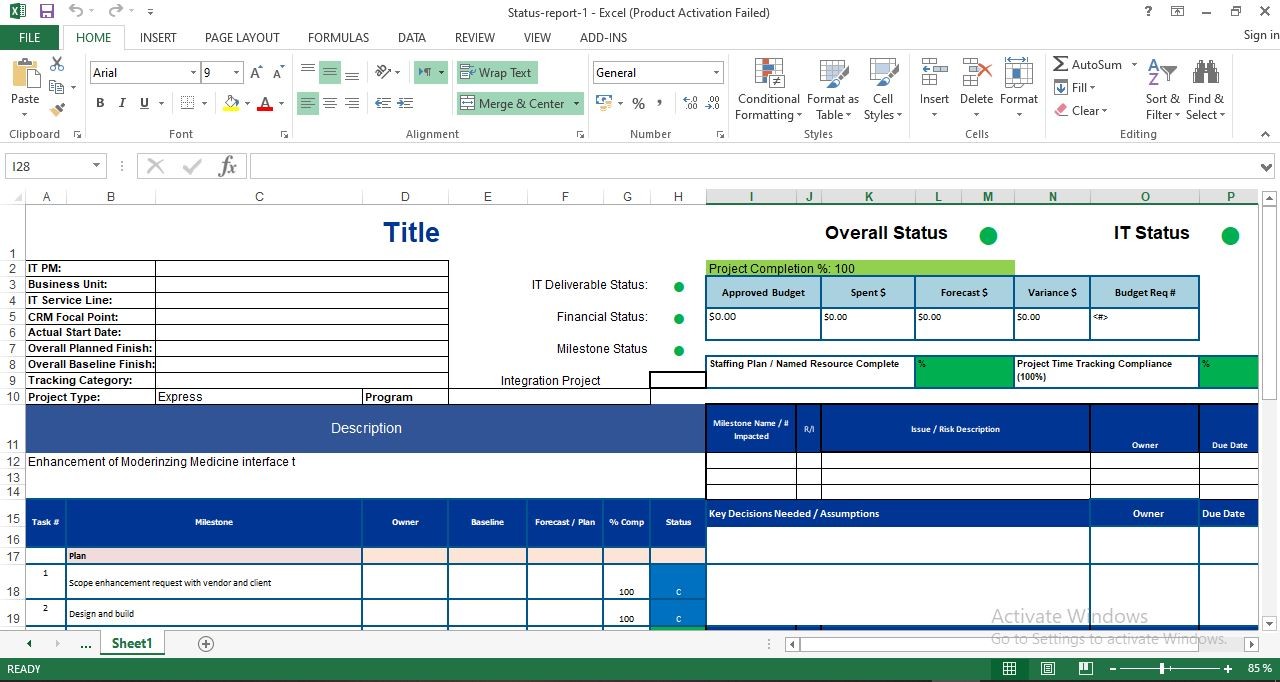 Construction Progress Report Construction Progress Report