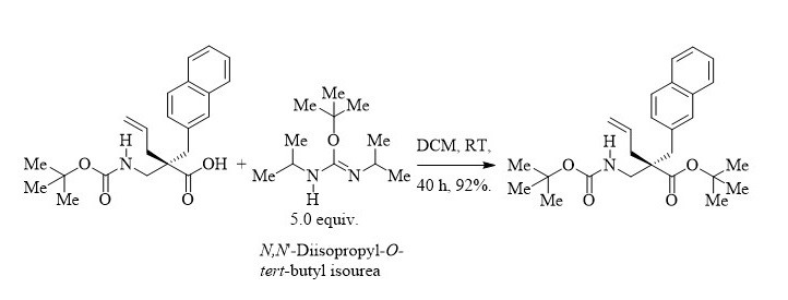 𝘕,𝘕'-Diisopropyl-𝙊-𝙩𝙚𝙧𝙩-butyl isourea: an efficient reagent for  𝙩𝙚𝙧𝙩-butyl esters synthesis