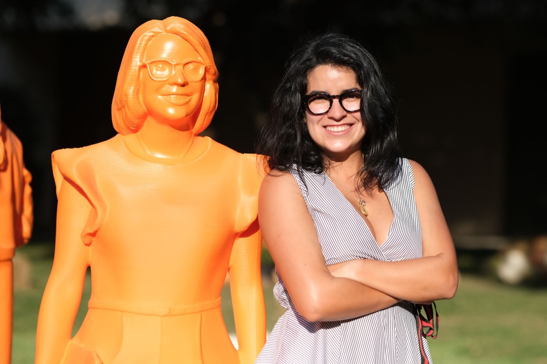 Achievement unlocked: A real life-size statue of a Latina woman in tech
