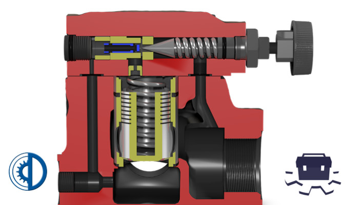 Hydraulic Relief Valve; Maintenance, Safety, Adjustment