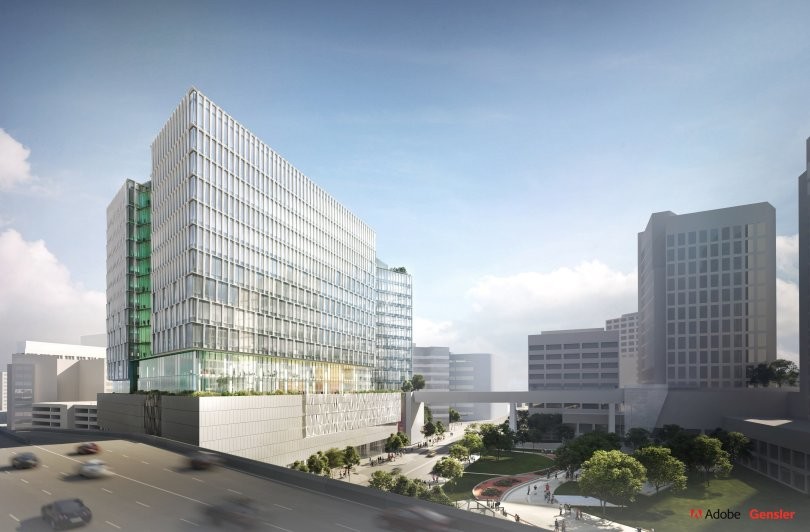Adobe’s iconic office tower in downtown San Jose officially breaks ground