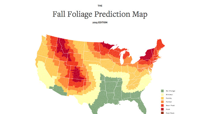 Fall Foliage Map 2015 (Telluride, Colorado)