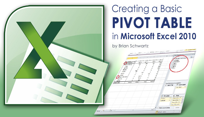 Basic Pivot Table In Microsoft Excel 2010