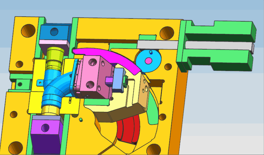 How to design an injection mold for a 90-degree elbow?
