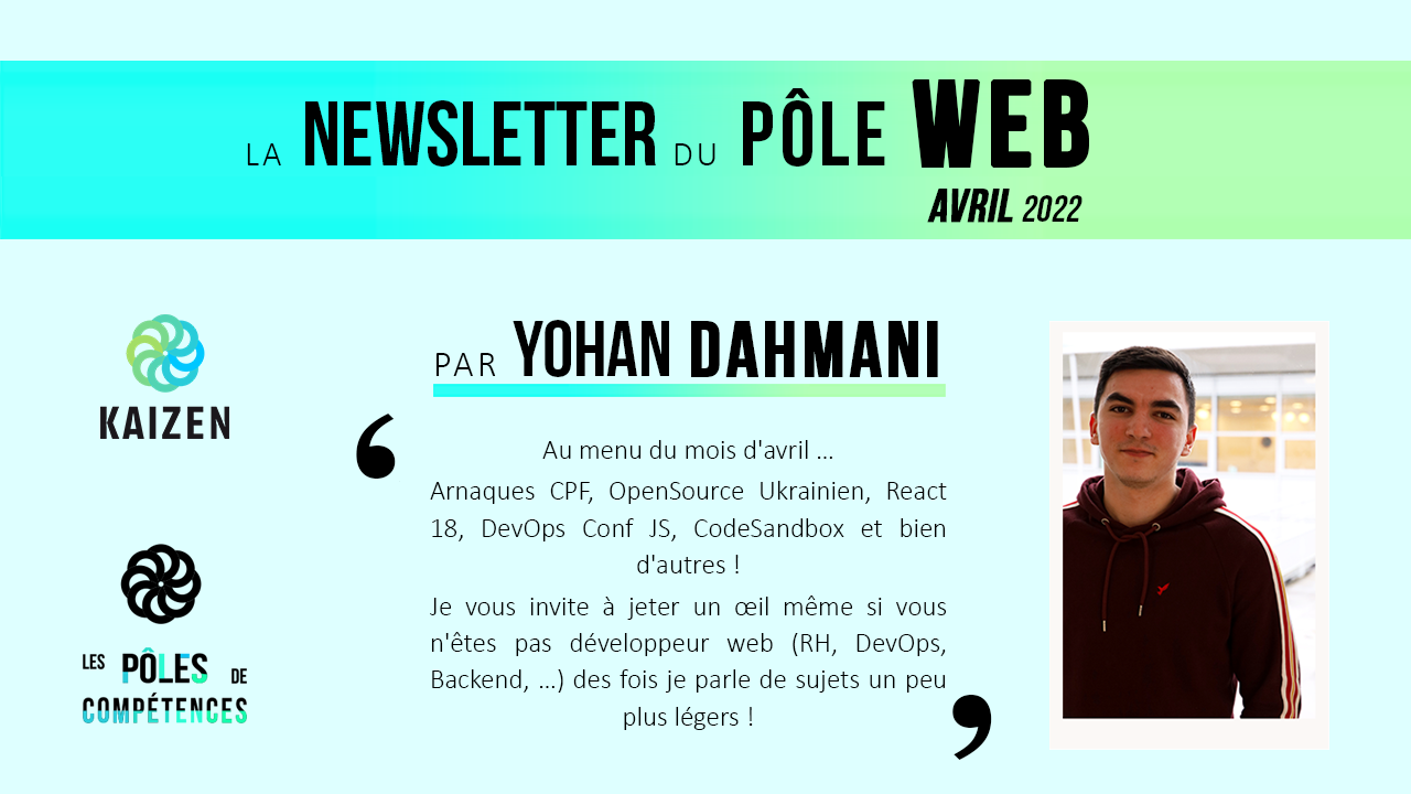 Newsletter // Veille Web // Avril 2022