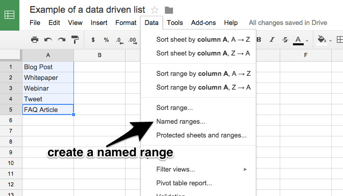 Add a Drop-Down List To Any Google Spreadsheet