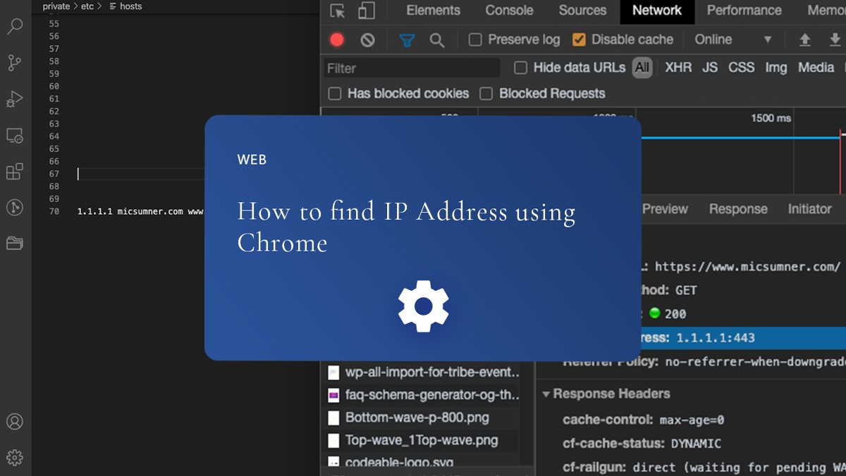 How to Find IP Address Using Chrome