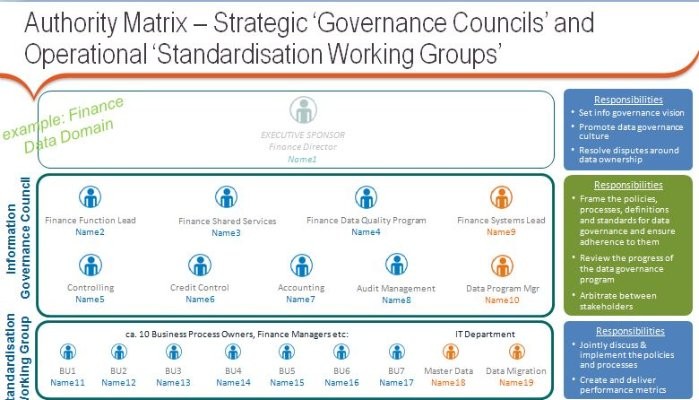 What org structure is most suitable in Information Governance?