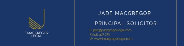 Jade MacGregor - Principal Solicitor - J MacGregor Legal | LinkedIn