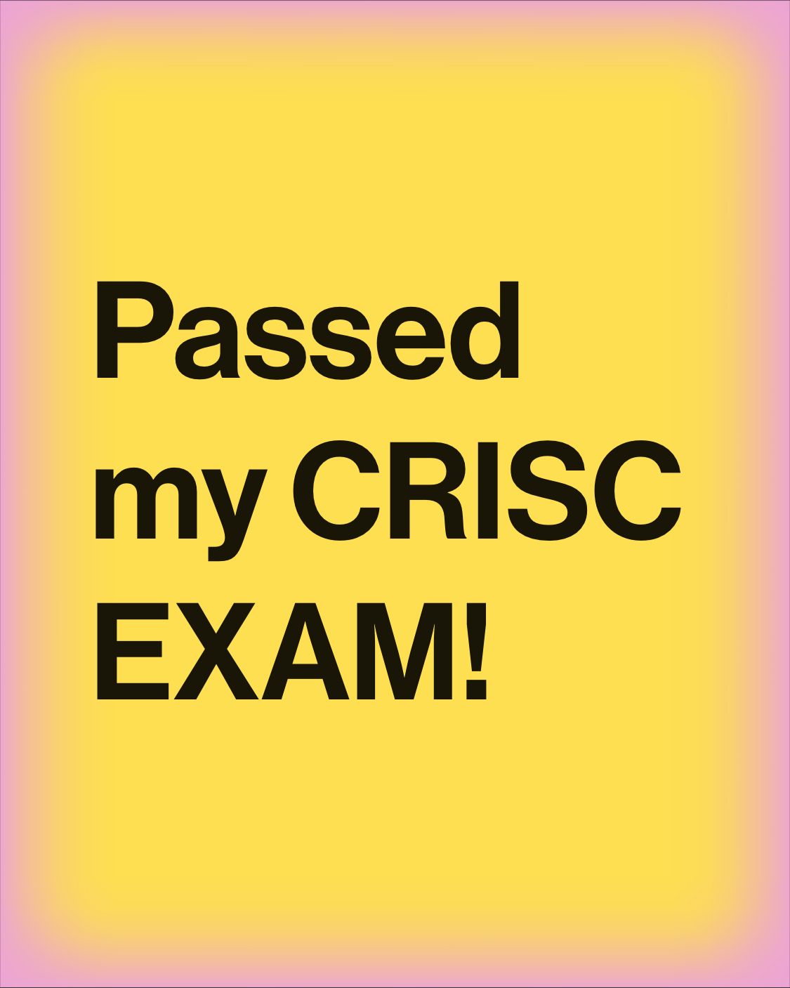 Kristi Tharpe on LinkedIn: I PASSED the CRISC exam 🥰🥰🥰 So excited Kristi Tharpe on LinkedIn: I PASSED the CRISC exam 🥰🥰🥰 So excited